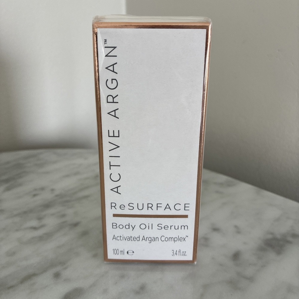 ACTIVE ARGAN ReSURFACE Body Oil Serum 3.4 Fl Oz NEW SEALED!